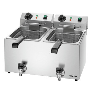 Friteza SNACK IV Plus Bartscher | Dvostruki spremnik, optimalno 190°C
