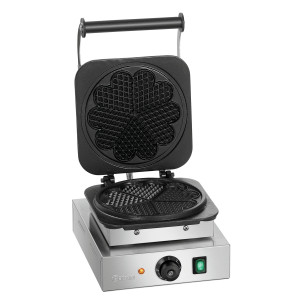 Profesionalni aparat za vafle Bartscher 1HW211 od nehrđajućeg čelika - Savršeno pečenje vafla u obliku srca