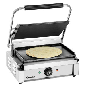 Grill kontakt Panini 1G Bartscher - Glatke ploče za ukusne zalogaje