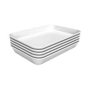 Pladanj za posluživanje od bijele melamine 250x350 mm - Bartscher