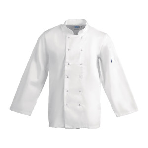 Bijela uniseks kuharska jakna s dugim rukavima Vegas - Veličina XL - Whites Chefs Clothing - Fourniresto