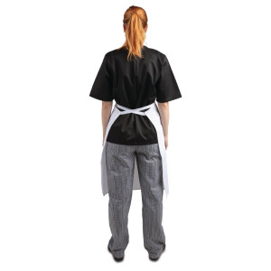 Pregača Bavette Bijela 711 x 656 mm - Bijela kuharska odjeća - Fourniresto