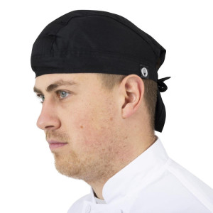 Bandana kuhar crni od polikotona - Chef Works - Fourniresto