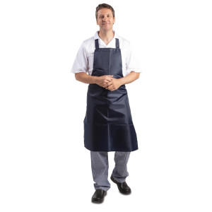 Pregača s naramenicama odbojna na vodu plava 1016 x 711 mm - Whites Chefs Clothing - Fourniresto