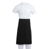 Standardna crna pregača od polikotona 914 x 762 mm - Whites Chefs Clothing - Fourniresto