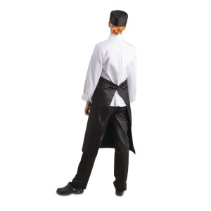 Standardna crna pregača od polikotona 914 x 762 mm - Whites Chefs Clothing - Fourniresto
