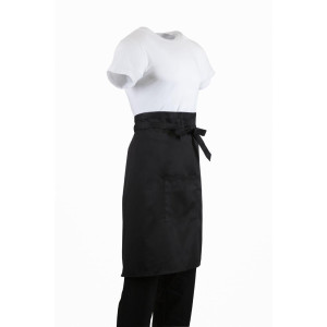 Standardni crni pregača za konobare 1000 x 700 mm - Whites Chefs Clothing - Fourniresto