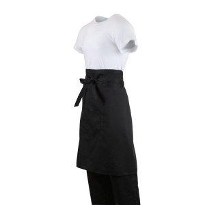 Standardni crni pregača za konobare 1000 x 700 mm - Whites Chefs Clothing - Fourniresto