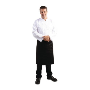 Standardni crni pregača za konobare 1000 x 700 mm - Whites Chefs Clothing - Fourniresto