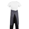 Siva antracitna pregača za konobare od polikotona 1000 x 700 mm - Whites Chefs Clothing - Fourniresto