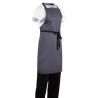 Pregača Bavette siva antracit od polikotona 711 x 965 mm - Whites Chefs Clothing - Fourniresto