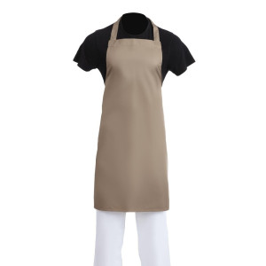 Pregača Bavette svijetlo smeđa od polikotona 711 x 965 mm - Whites Chefs Clothing - Fourniresto