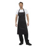 Pregača Bavette Crna od polikotona 900 x 1040 mm - Whites Chefs Clothing - Fourniresto