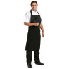 Pregača Bavette Crna od polikotona 900 x 1040 mm - Whites Chefs Clothing - Fourniresto