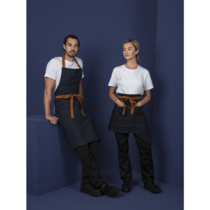 Pregača za konobara od plavog trapera s pamučnim remenom 1000 x 700 mm - Whites Chefs Clothing - Fourniresto