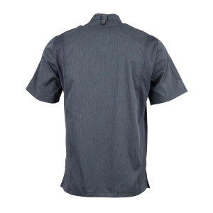 Kuharska jakna s kratkim rukavima s patentnim zatvaračem u boji tamnoplave - Veličina M - Chef Works - Fourniresto