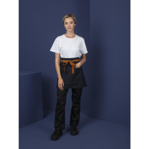 Pregača za konobara od plavog trapera s oker remenom od pamuka 700 x 430 mm - Whites Chefs Clothing - Fourniresto