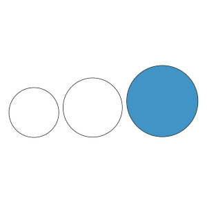 Okrugli crni protuklizni pladanj Ø 406 mm - Olympia KRISTALLON - Fourniresto