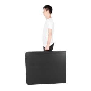 Stol za sklapanje crne boje, srednji, 180 cm - Bolero - Fourniresto