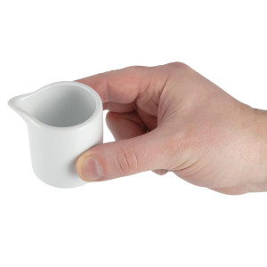 Lonac za mlijeko bijeli 57 ml - paket od 6 - Olympia - Fourniresto