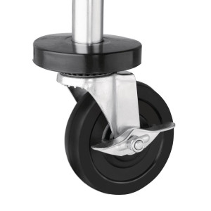 Kromirani kolica za posluživanje s 2 razine - Vogue - Fourniresto