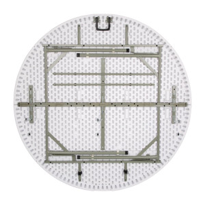 Okrugli preklopni stol središnji bijeli Ø 1530 mm - Bolero - Fourniresto