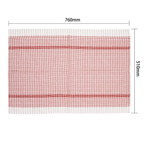 Crveni kuhinjski ručnik od polikotona - set od 10 - Vogue - Fourniresto