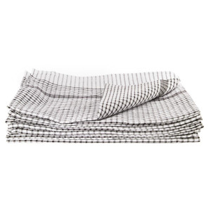 Crni kuhinjski ručnik od polikotona - set od 10 - Vogue - Fourniresto