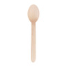 Biodegradable Wooden Dessert Spoon 166mm - Pack of 100 - Fiesta Green - Fourniresto