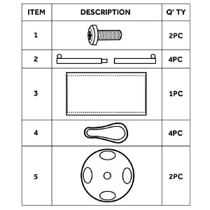 Ograda od crvenog platna s šipkama i pričvršćivačima - Bolero - Fourniresto