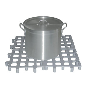 Rešetkasti pod sivih 335 x 335 mm - set od 2 - Vogue - Fourniresto