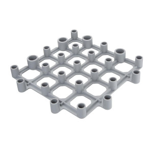 Rešetkasti pod sivih 335 x 335 mm - set od 2 - Vogue - Fourniresto