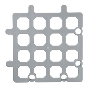 Rešetkasti pod sivih 335 x 335 mm - set od 2 - Vogue - Fourniresto