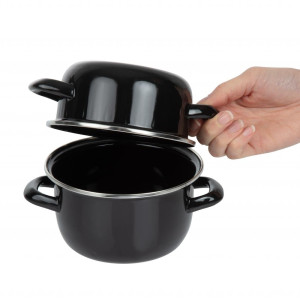 Limenka za dagnje emajlirana 0,5 kg Ø 140 mm - Olympia - Fourniresto