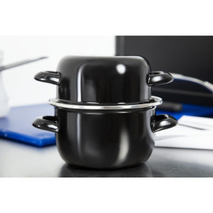 Limenka za dagnje emajlirana 0,5 kg Ø 140 mm - Olympia - Fourniresto