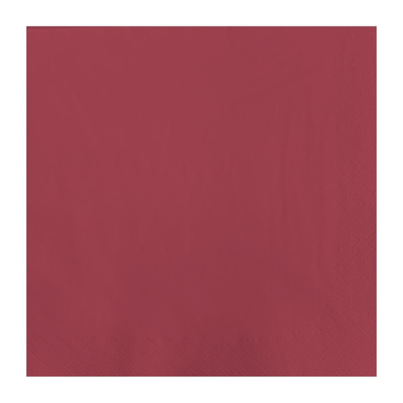 Salveta od papira Bordeaux 2 sloja 300 x 300 mm - Paket od 1500 komada - FourniResto - Fourniresto