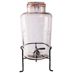 Distributer vode u retro staklu s postoljem 8,5 L - Olympia - Fourniresto