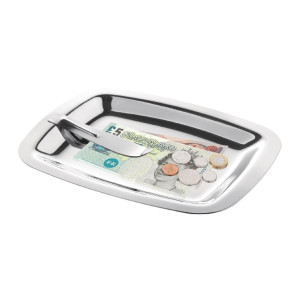 Ploča za posluživanje od nehrđajućeg čelika s kopčom 150 x 120 mm - Olympia - Fourniresto