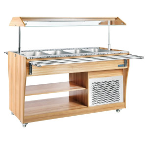 Buffet hladnjak Central 4 GN 1/1 - Polar - Fourniresto