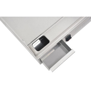 Ploča za kuhanje od poliranog čelika 520 x 330mm - Buffalo - Fourniresto