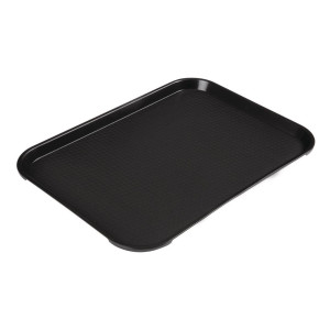 Crni pravokutni pladanj od polipropilena za brzu hranu 410mm - Cambro - Fourniresto