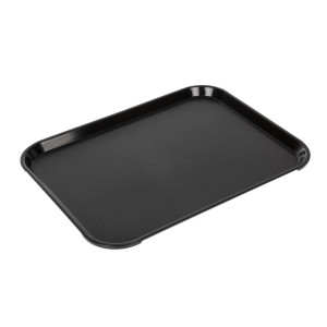 Crni pravokutni pladanj od polipropilena za brzu hranu 410mm - Cambro - Fourniresto