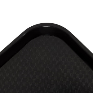 Crni pravokutni pladanj od polipropilena za brzu hranu 410mm - Cambro - Fourniresto