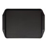Crni pravokutni pladanj s ručkama od polipropilena za brzu hranu 430mm - Cambro - Fourniresto