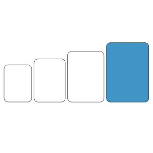 Rektangularna laminatna posuda s ručkama Capri 640 mm - Cambro - Fourniresto