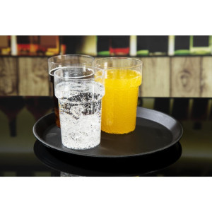 Pladanj za posluživanje od fiberglasa s protukliznom površinom Camtread crne boje Ø 280mm - Cambro - Fourniresto