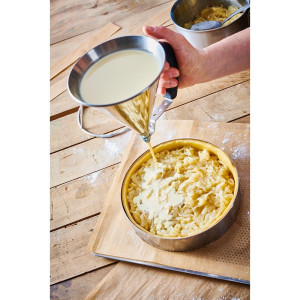 Mini lijevak od nehrđajućeg čelika s automatskim klipom 800 ml - De Buyer - Fourniresto