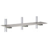 Polica za zid od inoxa s otvorima - D 1800 x 400 mm - Gastro M