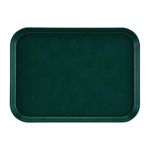 Plateau Rectangulaire Antidérapant en Fibre de Verre EpicTread Vert 415mm - Cambro - Fourniresto