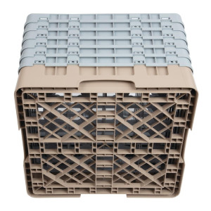Držač za čaše s 16 odjeljaka Camrack bež-L 500 x D 500 mm - Cambro